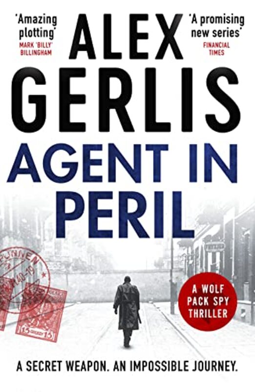 Book cover for "Agent in Peril" by Alex Gerlis