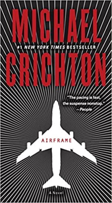 Book cover for "Airframe" by Michael Crichton