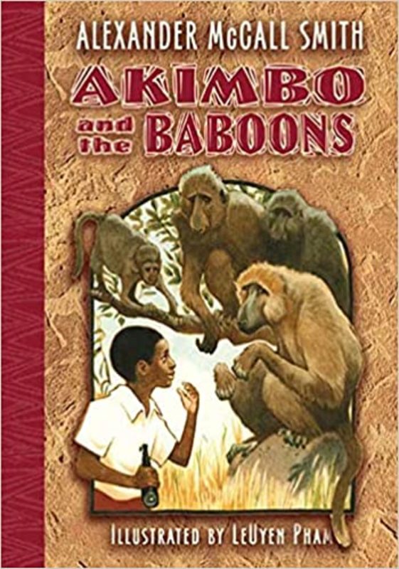 Book cover for "Akimbo and the Baboons" by Alexander McCall Smith