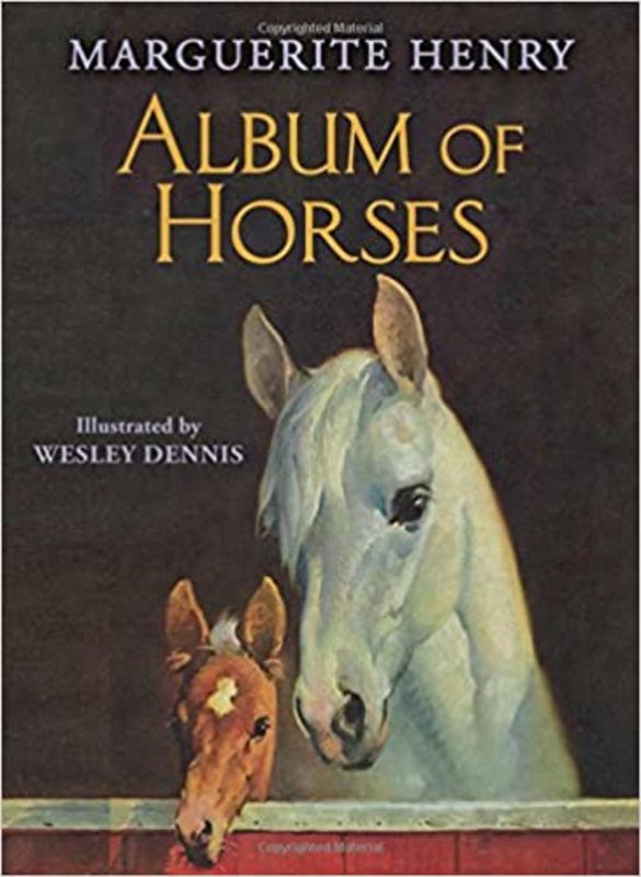Book cover for "Album of Horses" by Marguerite Henry