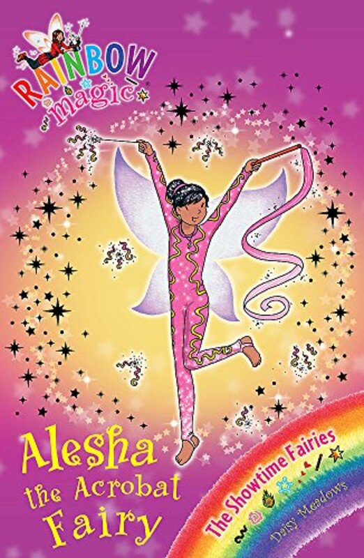 Book cover for "Alesha the Acrobat Fairy" by Daisy Meadows