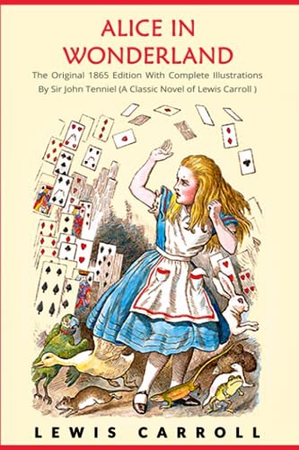 Book cover for "Alice in Wonderland" by Lewis Carroll