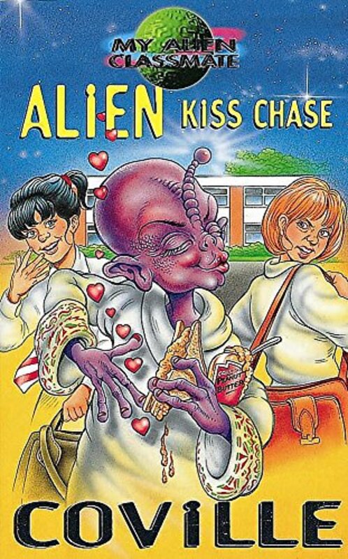 Book cover for "Alien Kiss Chase" by Bruce Coville