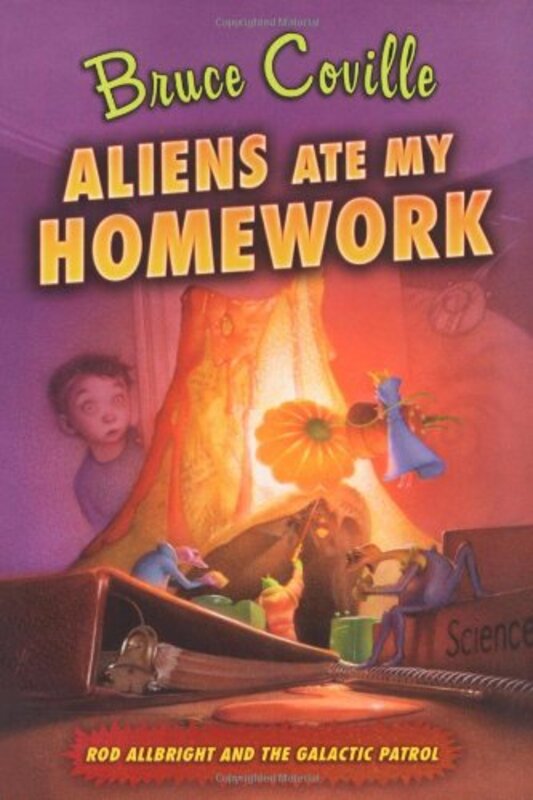 Book cover for "Aliens Ate My Homework" by Bruce Coville