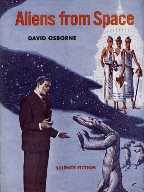Book cover for "Aliens from Space" by Robert Silverberg