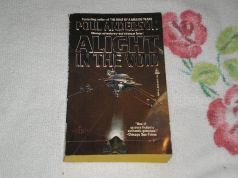 Book cover for "Alight in the Void" by Poul Anderson