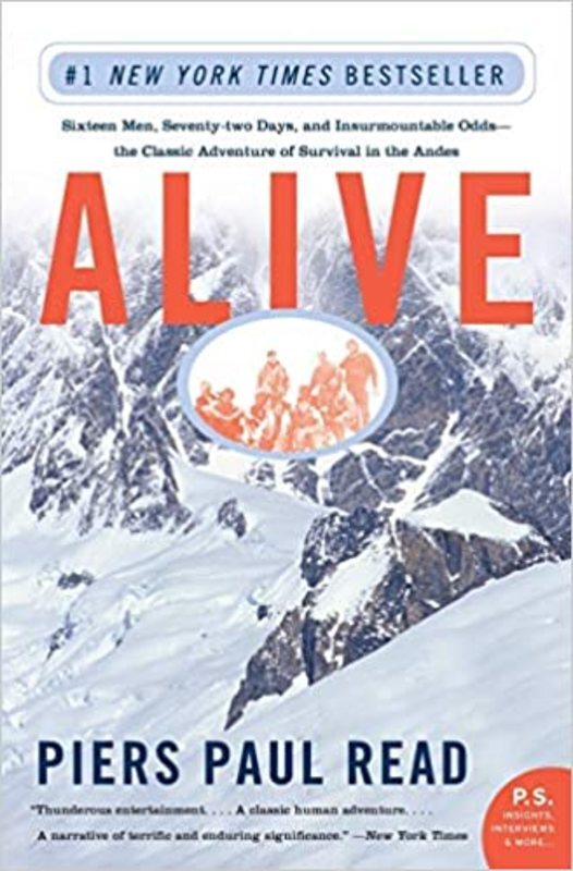 Book cover for "Alive" by Piers Paul Read