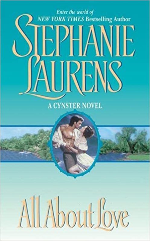 Book cover for "All About Love" by Stephanie Laurens