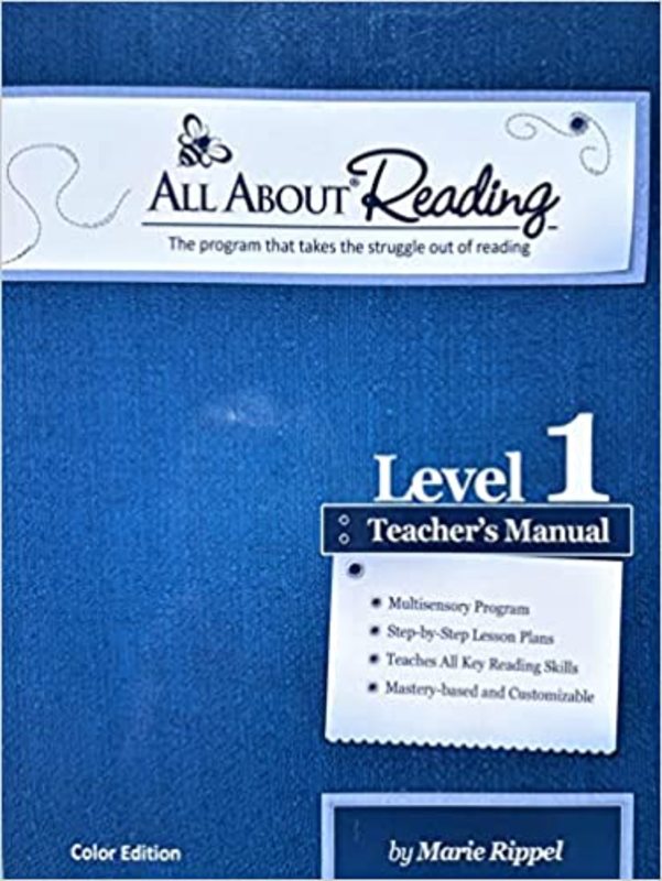 Book cover for "All About Reading Level 1" by Marie
