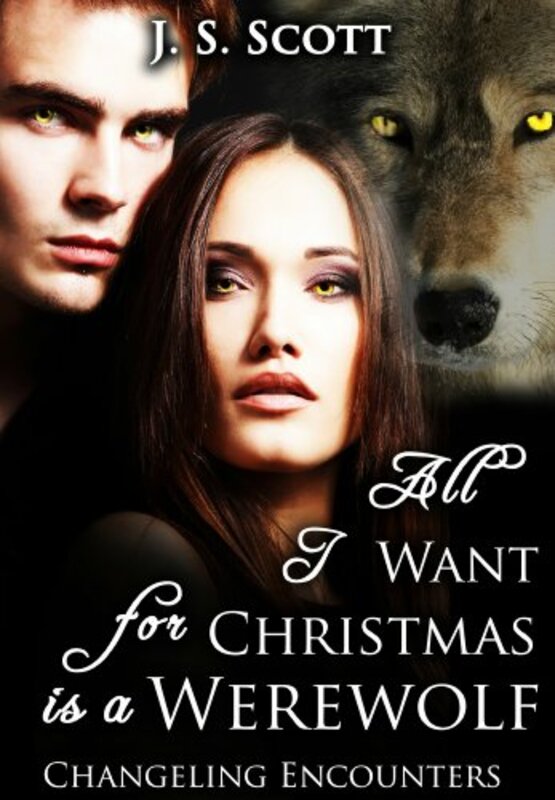 Book cover for "All I Want For Christmas is a Werewolf" by JS Scott