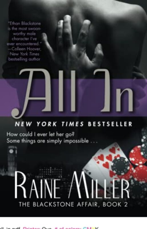 Book cover for "All In" by Raine Miller