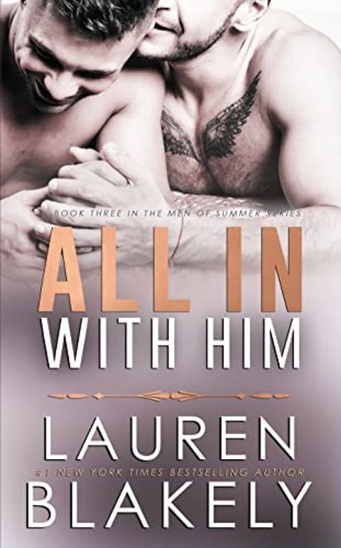 Book cover for "All In With Him" by Lauren Blakely