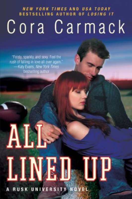 Book cover for "All Lined Up" by Cora Carmack
