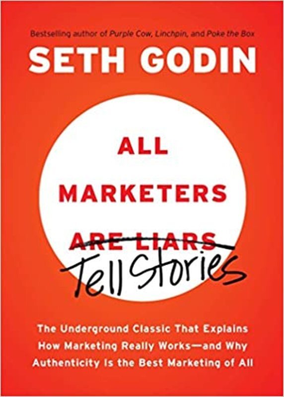 Book cover for "All Marketers are Liars"