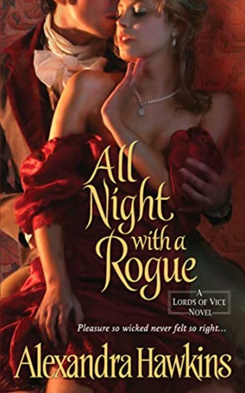 Book cover for "All Night with a Rogue" by Alexandra Hawkins