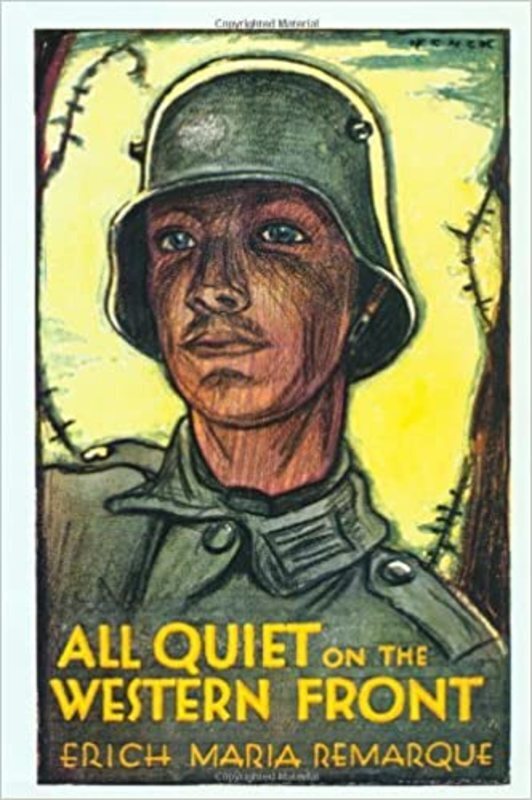 Book cover for "All Quiet on the Western Front" by Erich Maria Remarque