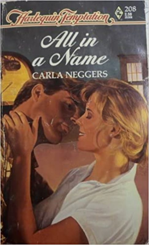 Book cover for "All in a Name" by Carla Neggers
