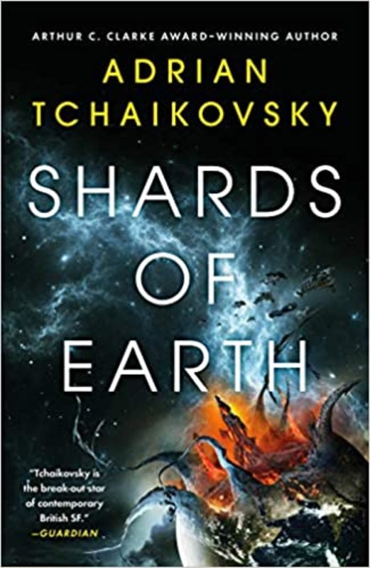 Book cover for "All the Shards of Earth" by Adrian Tchaikovsky
