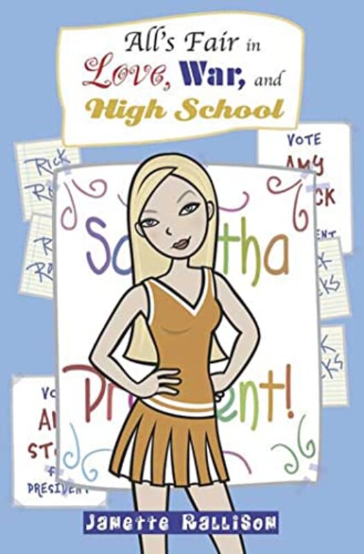Book cover for "All's Fair in Love, War, and High School" by Janette Rallison