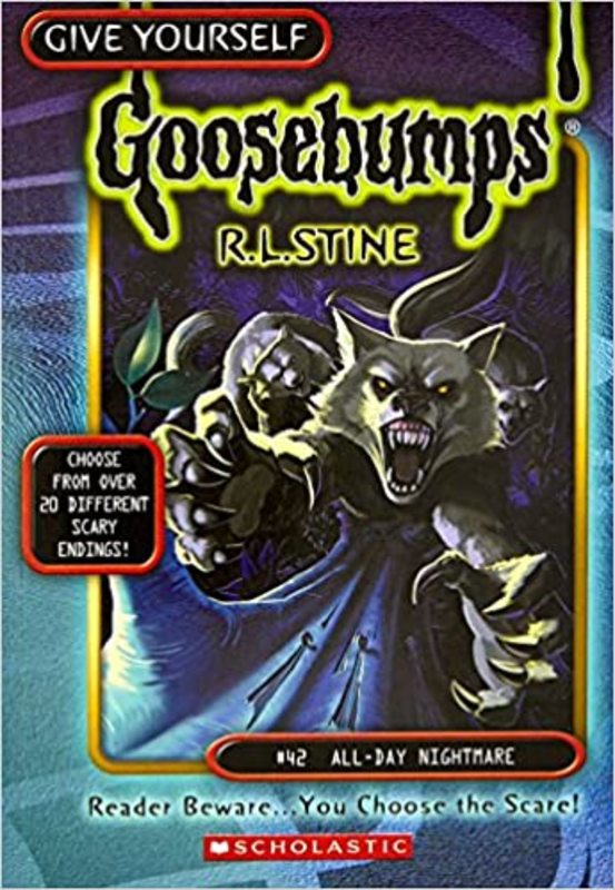 Book cover for "All-Day Nightmare" by R.L. Stine