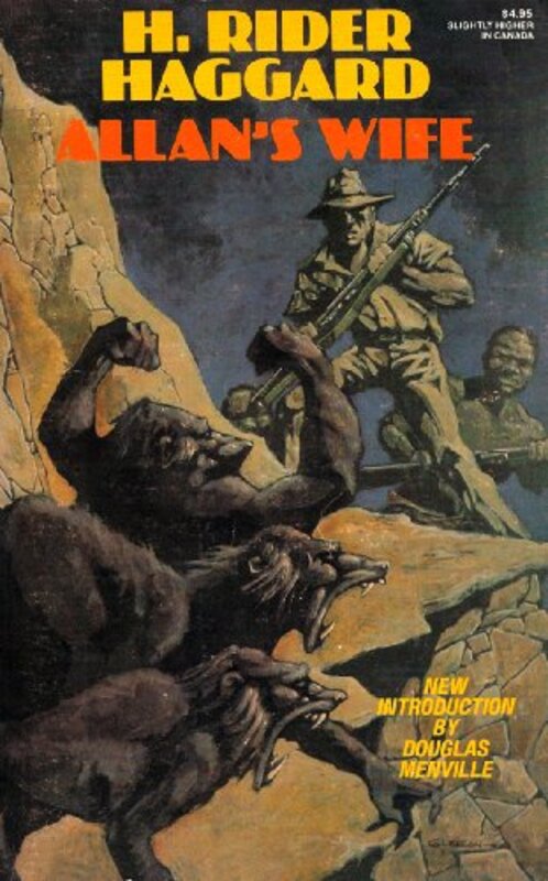 Book cover for "Allan's Wife, with Hunter Quatermain's Story" by H Rider Haggard