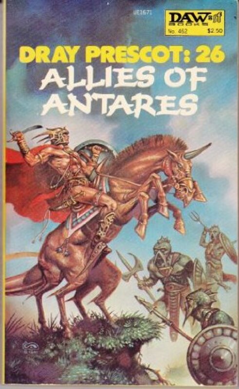 Book cover for "Allies of Antares" by Kenneth Bulmer