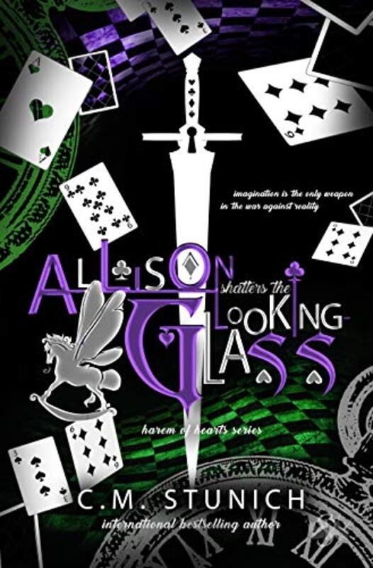 Book cover for "Allison Shatters the Looking-Glass" by C M Stunich