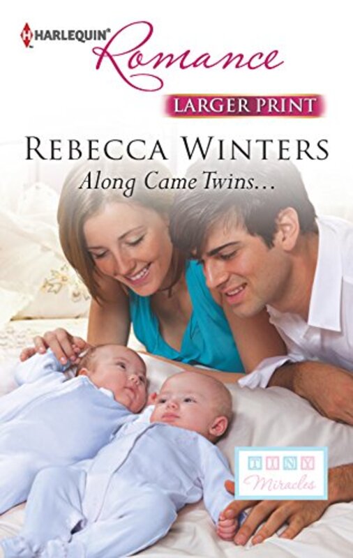 Book cover for "Along Came Twins..." by Rebecca Winters