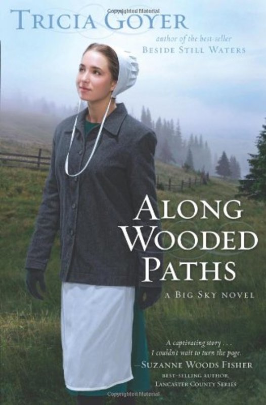 Book cover for "Along Wooded Paths" by Tricia Goyer