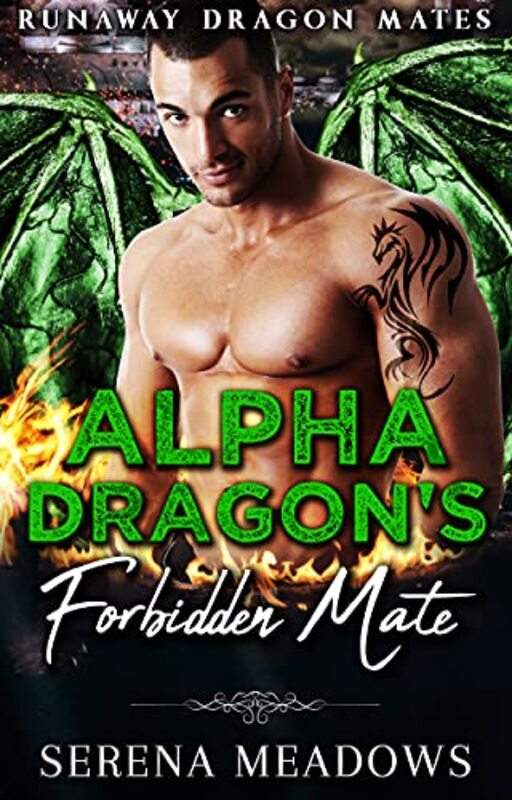 Book cover for "Alpha Dragon's Forbidden Mate" by Serena Meadows