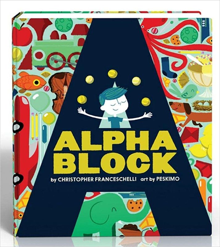 Book cover for "Alphablock" by Christopher Franceschelli