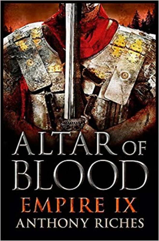 Book cover for "Altar of Blood" by Anthony Riches