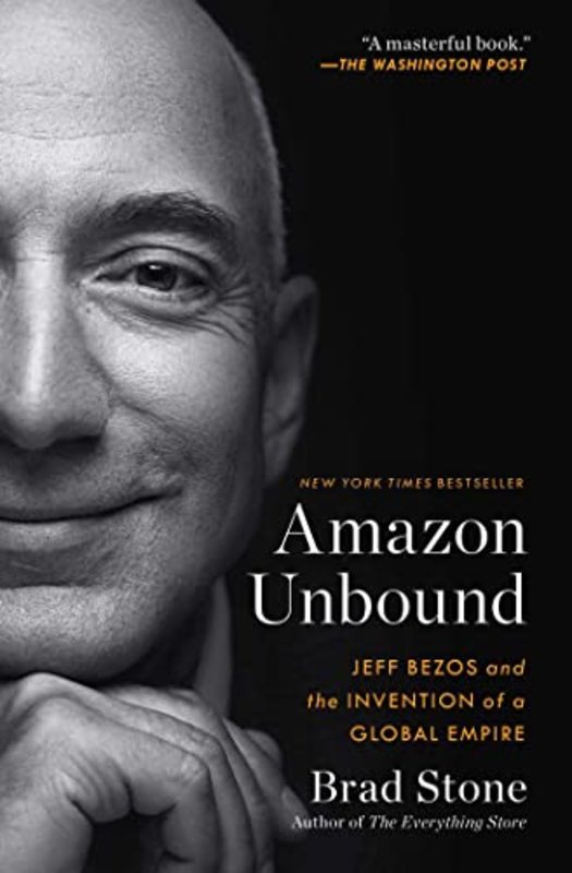 Book cover for "Amazon Unbound" by Brad Stone