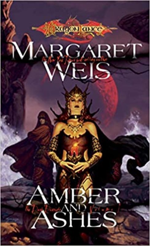 Book cover for "Amber and Ashes" by Margaret Weis
