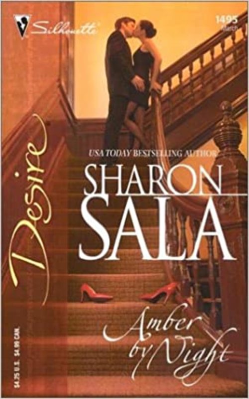 Book cover for "Amber by Night" by Sharon Sala