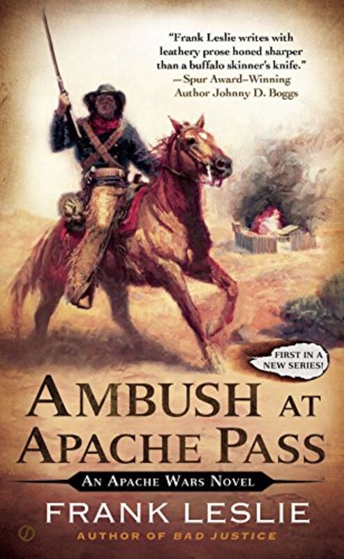 Book cover for "Ambush at Apache Pass" by Frank Leslie
