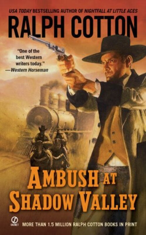 Book cover for "Ambush at Shadow Valley / Shadow Valley" by Ralph Cotton