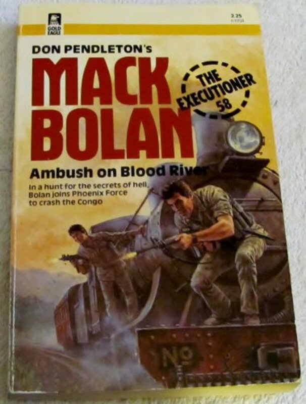 Book cover for "Ambush on Blood River" by Don Pendleton