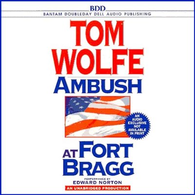 Book cover for "Ambush at Fort Bragg" by Tom Wolfe