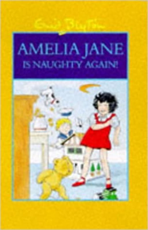 Book cover for "Amelia Jane is Naughty Again" by Enid Blyton
