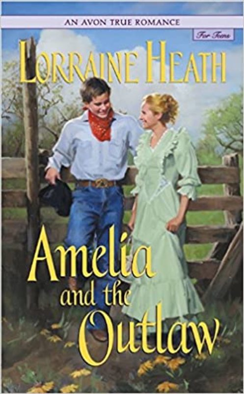 Book cover for "Amelia and the Outlaw" by Lorraine Heath
