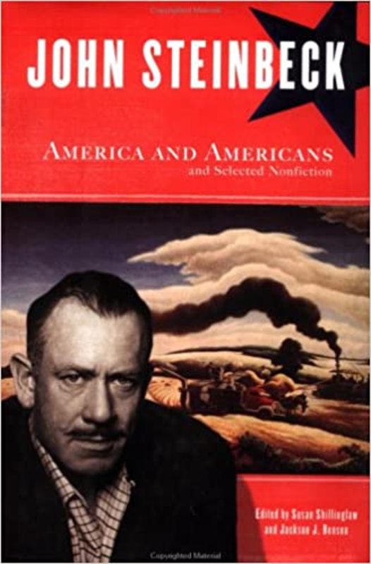 Book cover for "America and Americans" by John Steinbeck