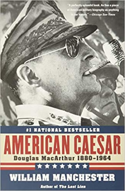 Book cover for "American Caesar" by William Manchester