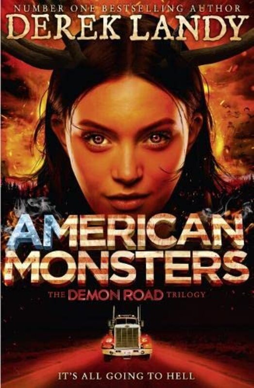 Book cover for "American Monsters" by Derek Landy