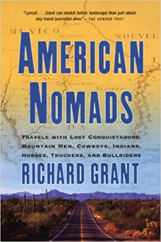Book cover for "American Nomads" by Richard Grant