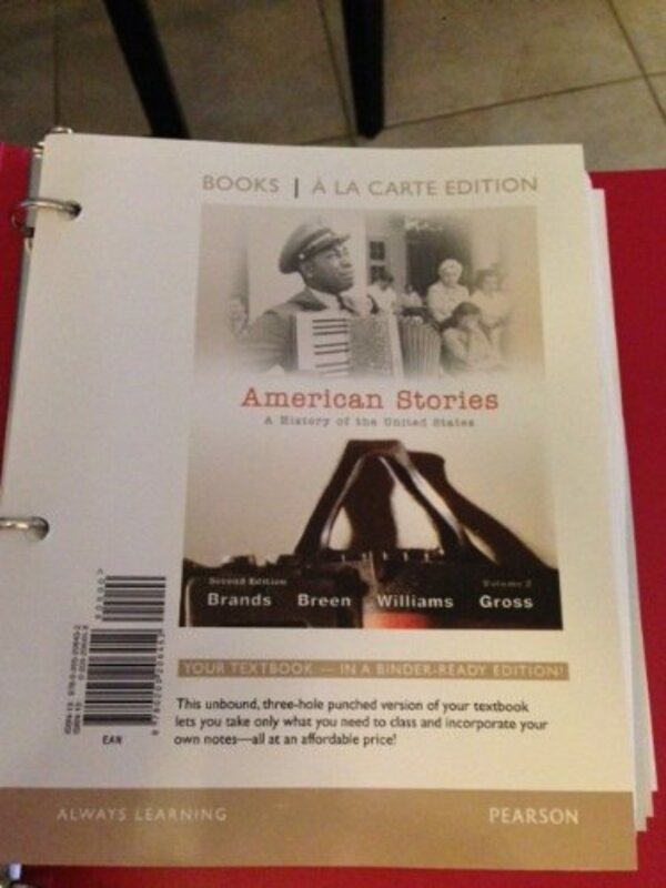Book cover for "American Stories" by HW Brands