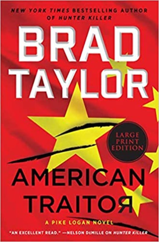 Book cover for "American Traitor" by Brad Taylor