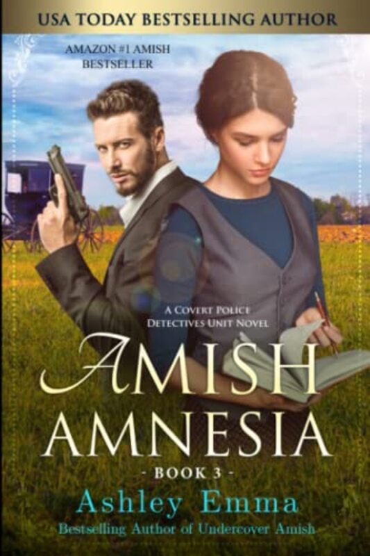 Book cover for "Amish Amnesia" by Ashley Emma