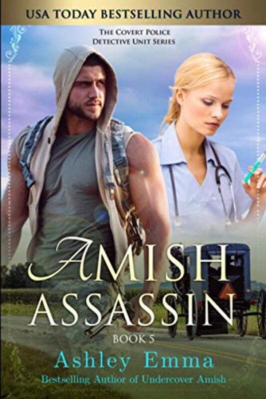 Book cover for "Amish Assassin" by Ashley Emma