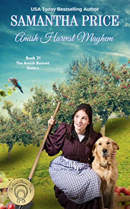 Book cover for "Amish Harvest Mayhem" by Samantha Price